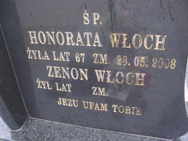 Honorata Włoch 1941 Lubartów - Grobonet - Wyszukiwarka osób pochowanych