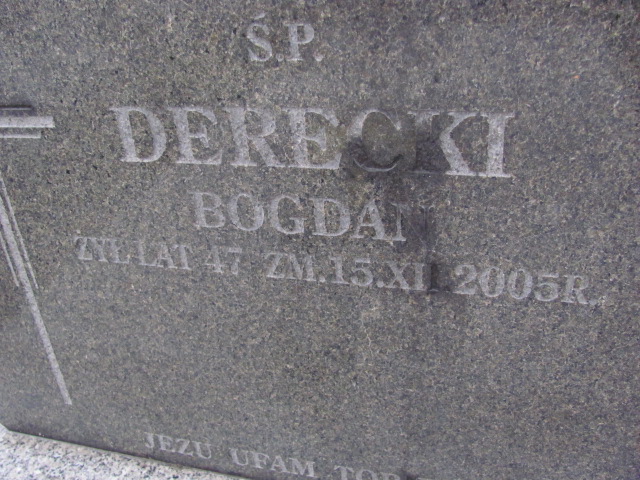 Bogdan Derecki 1958 Lubartów - Grobonet - Wyszukiwarka osób pochowanych