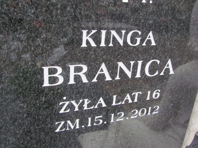 Kinga Branica 1996 Lubartów - Grobonet - Wyszukiwarka osób pochowanych